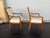 Wood Contemporary Arm Chairs by Sam Moore -Pair of 2 For Sale - Image 7 of 8
