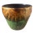 Robinson Ransbottom Pottery Company Sun and Moon Majolica Jardinere For Sale