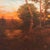 Ghost Pines 2 by Shawn Krueger | Oil on Artefex ACM panel Landscape with pine trees at sunset For Sale