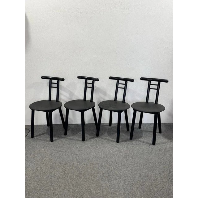 1980s Vintage Italian Chairs, 1980s, Set of 4 For Sale - Image 5 of 14