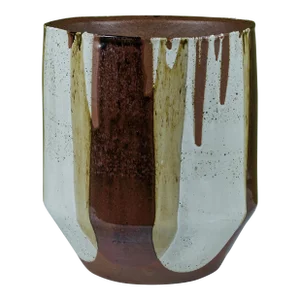 David Cressey Flame-Glazed Bullet Planter for Architectural Pottery