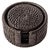 Artifacts Rattan Round Coasters with Box in Tudor Black - 7 Pieces For Sale In Houston - Image 6 of 6