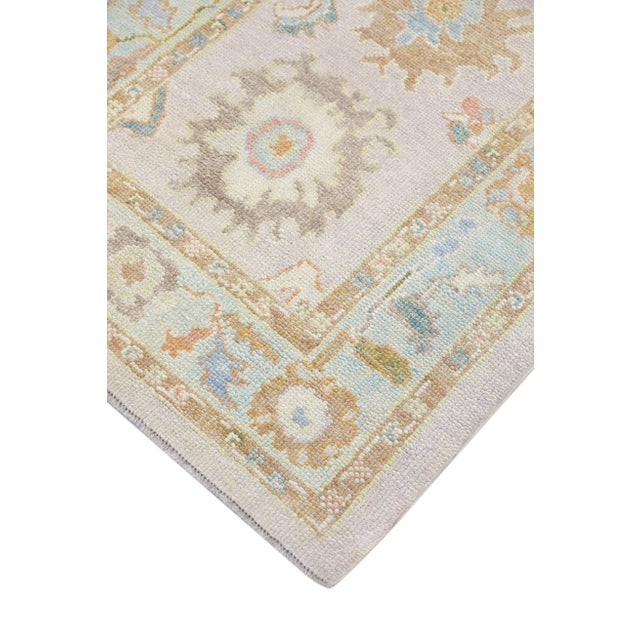 Modern Turkish Oushak Rug 3'4" x 5'3" For Sale In Houston - Image 6 of 10