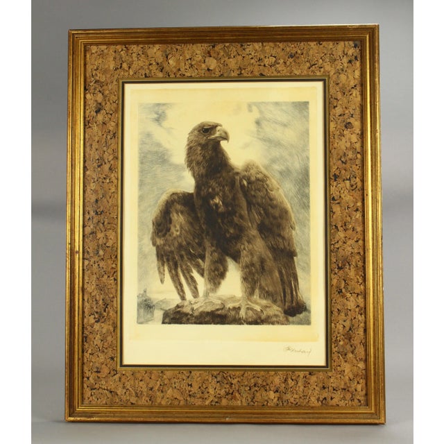 Mid 20th Century Kurt Meyer Eberhardt Original Etching - Eagle, Signed For Sale - Image 11 of 11