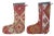 Early 21st Century Christmas Holiday Stockings Created From a Kilim Turkish Rug - Set of 2 For Sale - Image 5 of 5