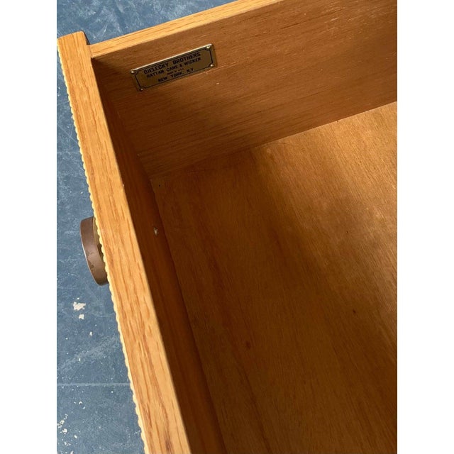 Mid-Century Modern Vintage Boho Bielecky Brothers Woven Rattan Dresser For Sale - Image 3 of 9