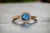 Contemporary The Aubeterre: Blue Crystal Set Ring in Yellow Gold For Sale - Image 3 of 11