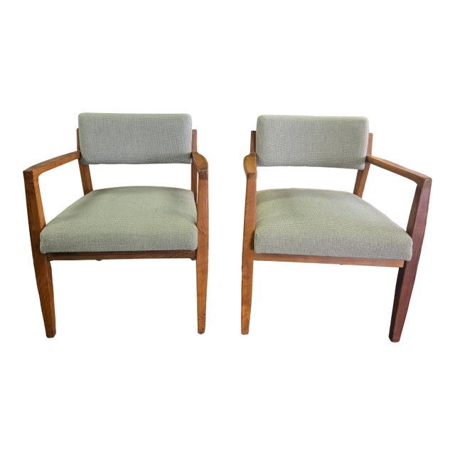 Mid Century Modern Side Arm Chairs by Unicor For Sale