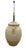 Vintage Rowe Pottery Works, Handcrafted Ceramic Table Lamp., Crackle, Distressed Combined Matte and Neutral Crackled Glaze Finish. For Sale - Image 4 of 8