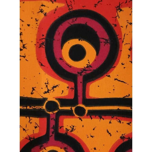 1970s Mid-Century German Pop Art Screen-Printed Wall Hanging by Traute Sänger, 1970s For Sale - Image 5 of 6
