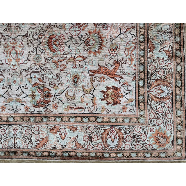 Vintage Turkish Silk Kayseri Rug, 1960s For Sale - Image 12 of 18