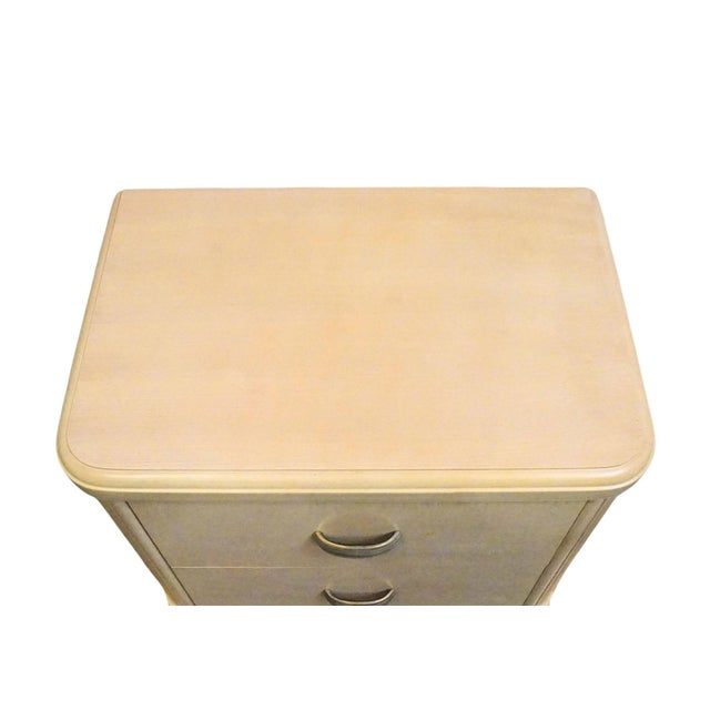 Century Furniture Cashmere Collection Contemporary Coastal Pickled Wood 28" Nightstand For Sale - Image 9 of 12