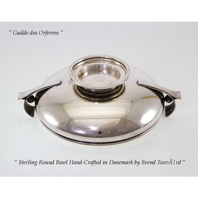 1950’s Art Nouveau Sterling Round Bowl For Sale In New York - Image 6 of 10