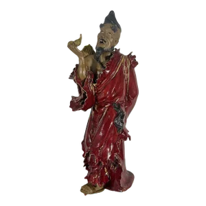 Li Tieguai, One of the Eight Chinese Immortals, Signed Shiwan Statue / Figure 19"