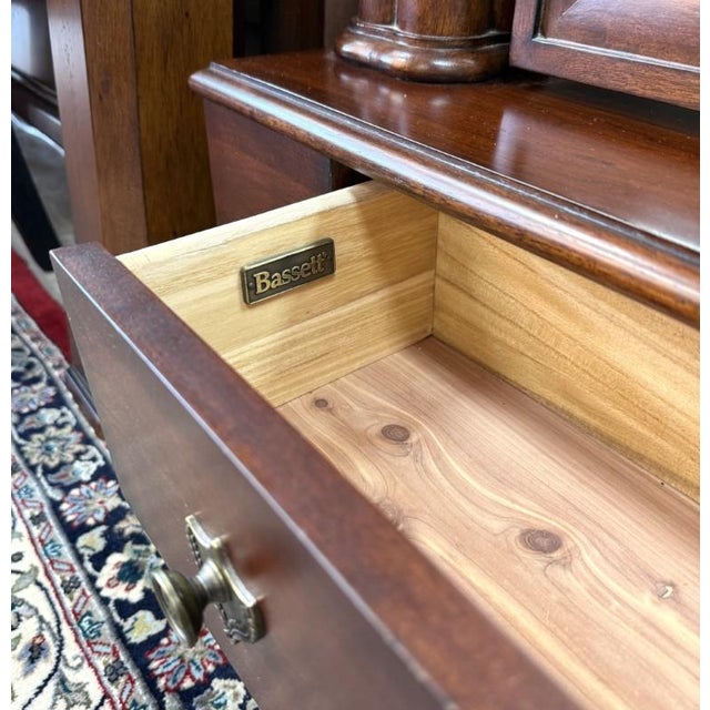 Bassett Furniture Floor Mirror With Drawer For Sale - Image 14 of 16