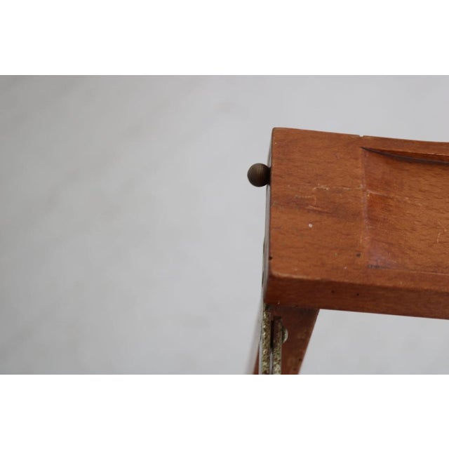 Valet in Beech with Wheels and Extendable Pole, 1950 For Sale - Image 17 of 18