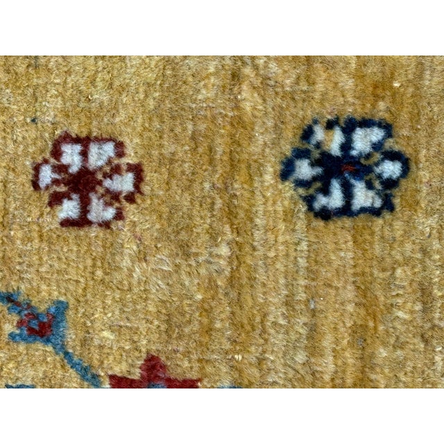 Navy Blue 3ft 2in × 9ft 4in Persian-Style Wool Runner Rug, Vintage For Sale - Image 8 of 12