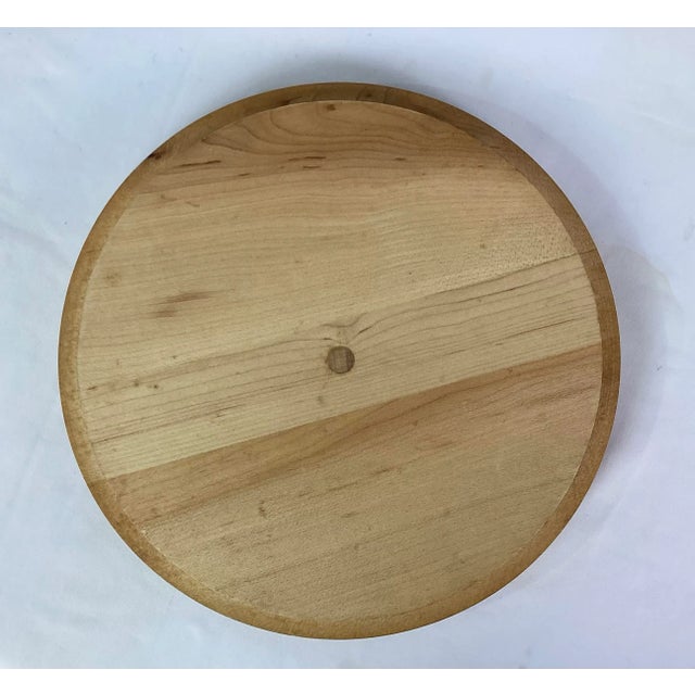 Georges Briard large, ice bucket-beige polymer colored outside with a pure white polymer interior-finished with a maple...