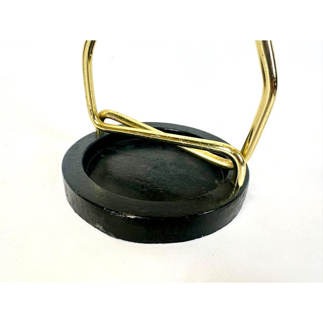Mid-Century Austrian Cast Iron and Brass Umbrella Stand, 1960s For Sale - Image 4 of 10