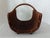 Traditional Vintage Large Reed Rattan Magazine Basket With Bent Wood Handle For Sale - Image 3 of 6