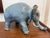 1980s Whimsical Hand Thrown Glazed Pottery Elephant For Sale - Image 11 of 18