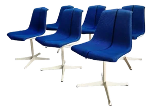 Mid Century Richard Schultz for Knoll Space Age Split Dining Chairs