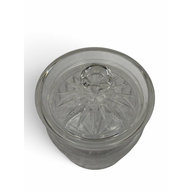Vintage Waterford Crystal Maeve Biscuit Barrel & Lid For Sale In West Palm - Image 6 of 7