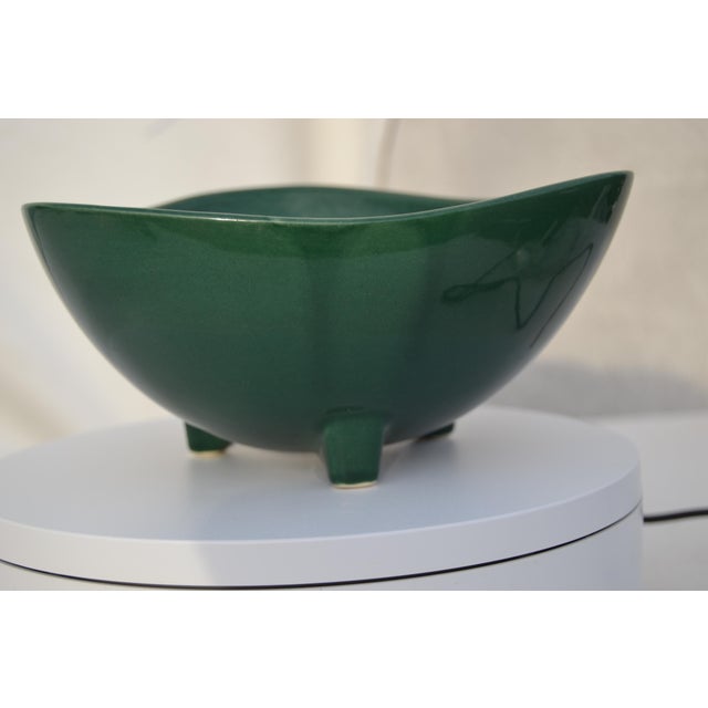 Green 1950s Mid Century Modern Green Ceramic Ikebana Planter For Sale - Image 8 of 11