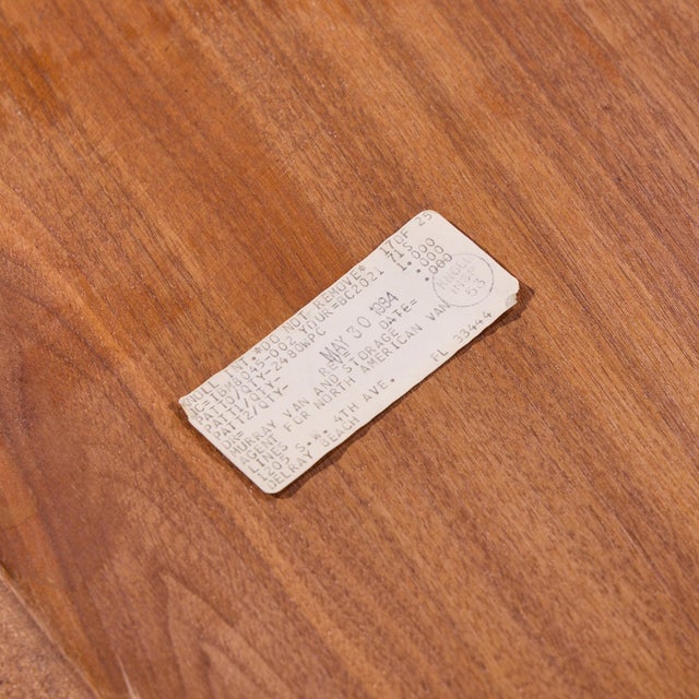 Wood Florence Knoll Mid Century Walnut and Chrome Dining Table For Sale - Image 7 of 7