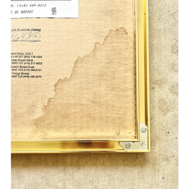 Francine Desbiens “Saxophone” Signed & Framed Embossed Etching Print For Sale - Image 11 of 11