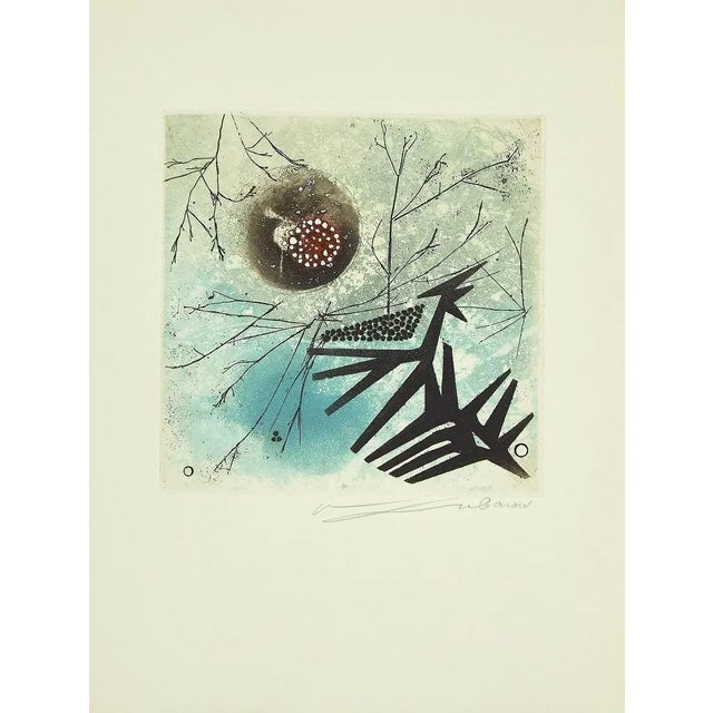 René Lubarow - Aquarelle - Original Etching - 1978 For Sale - Image 3 of 3