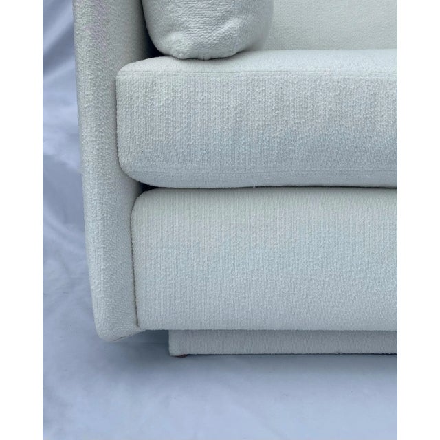 Reupholstered Vintage White Sofa For Sale - Image 4 of 13