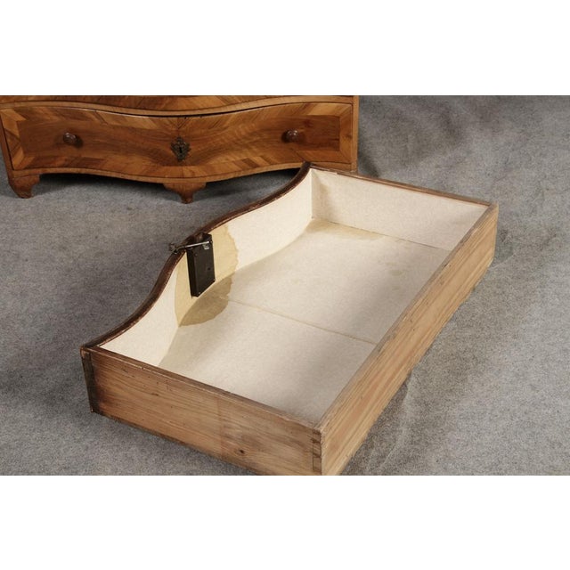 Baroque Biedermeier Chest of Drawers in Walnut, 1800s For Sale - Image 18 of 18