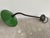 Oh so charming Vintage farmhouse or industrial wall sconce sourced from Nathan Turner. Green and white metal shade,...