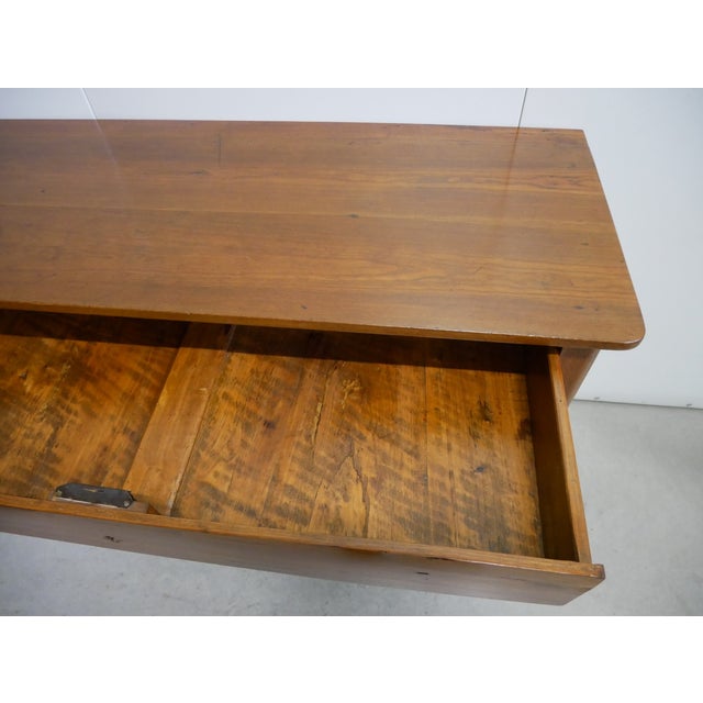 Brown Antique Elm Chest of Drawers. 1800s For Sale - Image 8 of 17