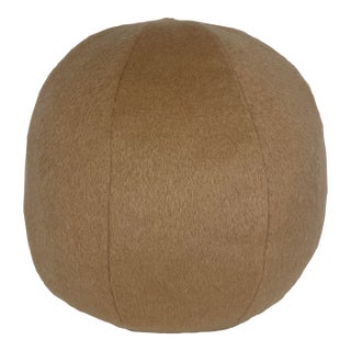 S. Harris "Wool Mohair" in Camel 12" Pillow For Sale