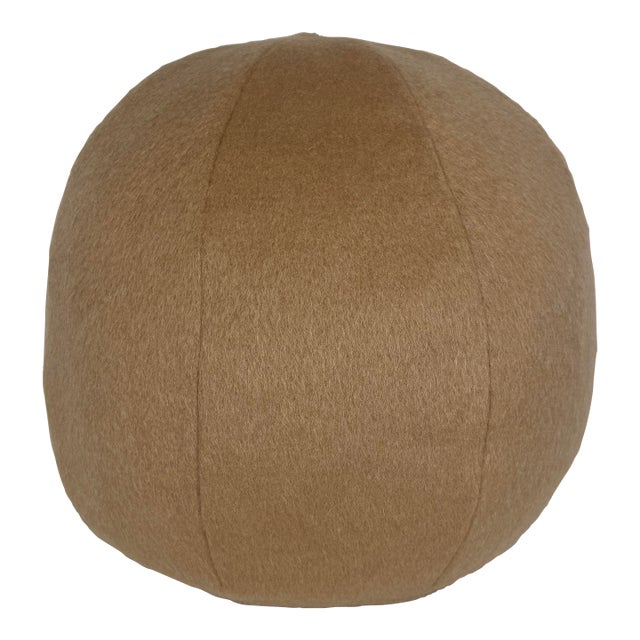S. Harris "Wool Mohair" in Camel 12" Pillow For Sale