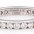Contemporary Tiffany & Co. Plat Full Circle 3mm Channel-Set Diamond Eternity Band Ring 6.75 For Sale - Image 3 of 6
