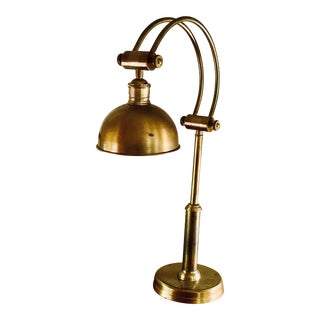 Vintage Jamie Young Brass Crescent Table Lamp, Late 20th Century For Sale