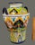 Tall Colorful Hand Painted Mexican Pottery Talavera Floor Vase Jug 19'' High For Sale - Image 6 of 10