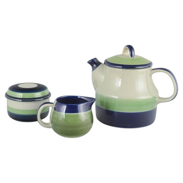 1970s Coffee Pot with Sugar Bowl and Cream Jug from Rörstrand, 1970s, Set of 3 For Sale - Image 5 of 5