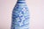 Blue Midcentury Blue Ceramic Lamp With Floral Motif For Sale - Image 8 of 13