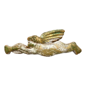 Vintage Pompeii California Winged Cherub Putti Wall Sculpture – Gilt Finish – Hollywood Regency / Italianate / Rococo Revival