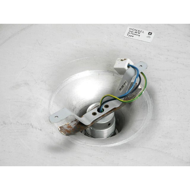 Large Mid-Century Space Age Round Aluminum Ceiling or Wall Lamp from Honsel, 1960s For Sale - Image 12 of 16