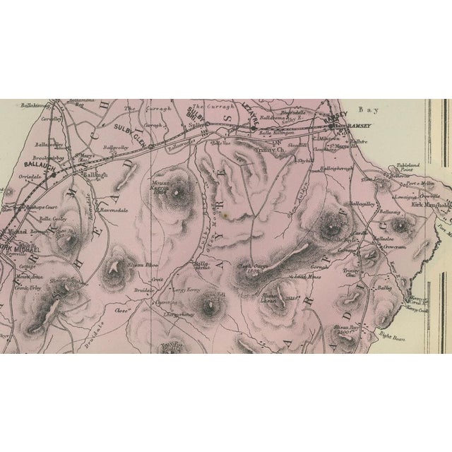 Antique Isle of Man Map, 1885 For Sale - Image 6 of 9