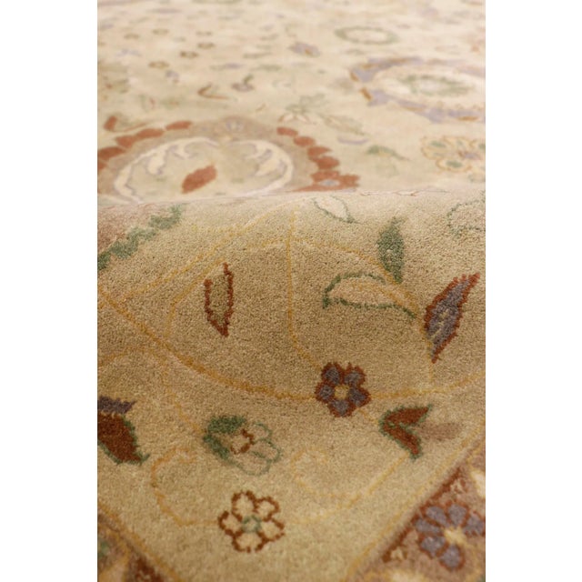 2020s Pasargad Home Melody Wool Gold Area Rug- 6' 2" X 8'11" For Sale - Image 4 of 6