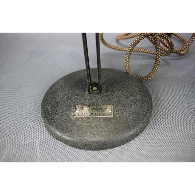 Black Industrial Adjustable Desk Lamps, Former Czechoslovakia, 1955, Set of 2 For Sale - Image 8 of 18