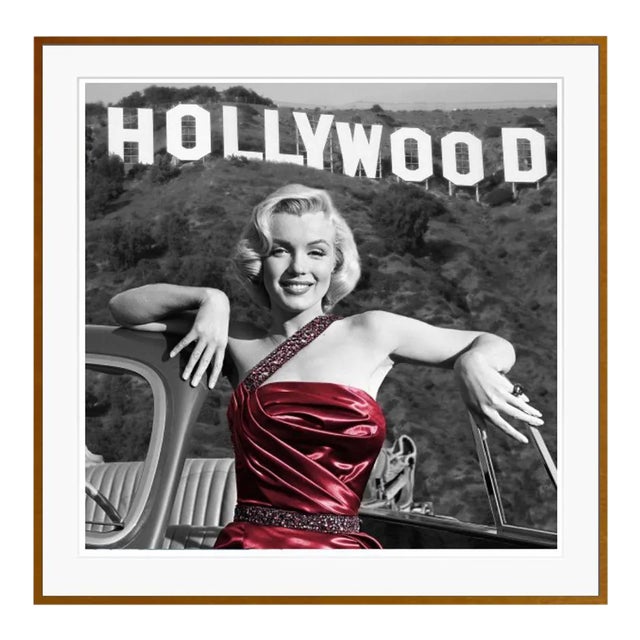 Marilyn Monroe in Hollywood Brown Framed Archival Pigment Print For Sale