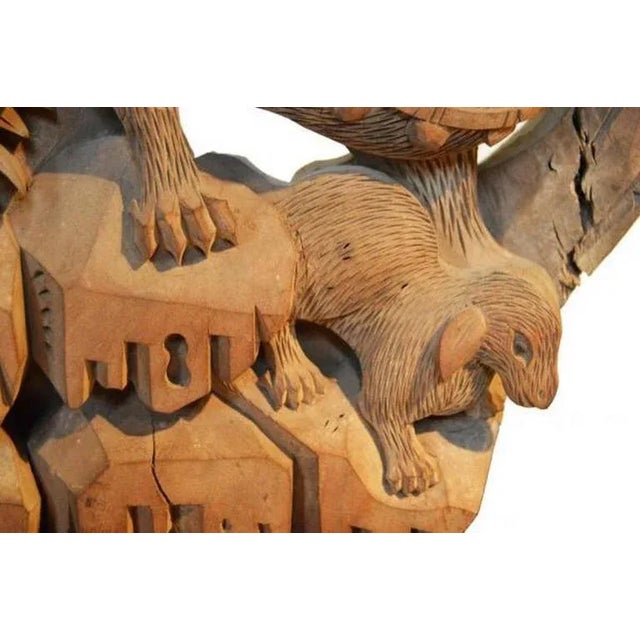 Antique Hand-Carved Wood Temple Corbels From 18th Century, China - a Pair For Sale - Image 9 of 11