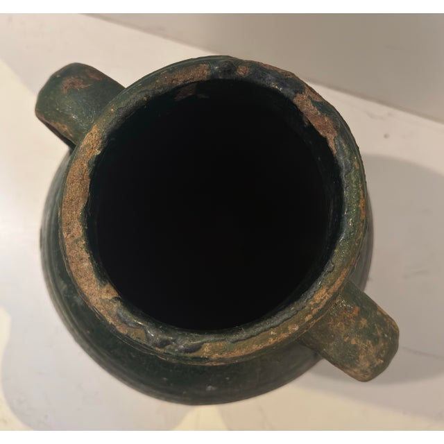 Green Vintage Green Vessel For Sale - Image 8 of 10